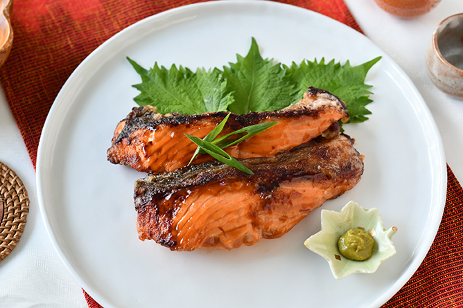 Honey Wasabi Salmon Teriyaki