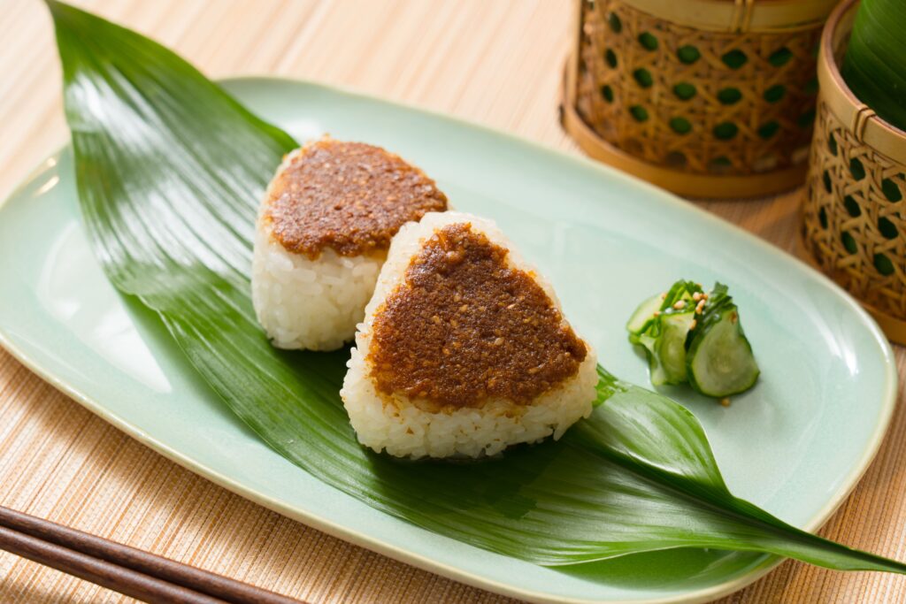 Sesame Yaki Onigiri (Grilled Sesame Rice Ball)