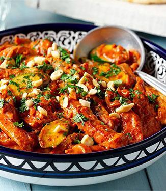 Pork braised in peanut sauce